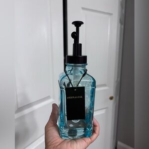 Blue Glass Soap Dispenser